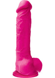 Colours Pleasures Silicone Dong 8 Inch Pink