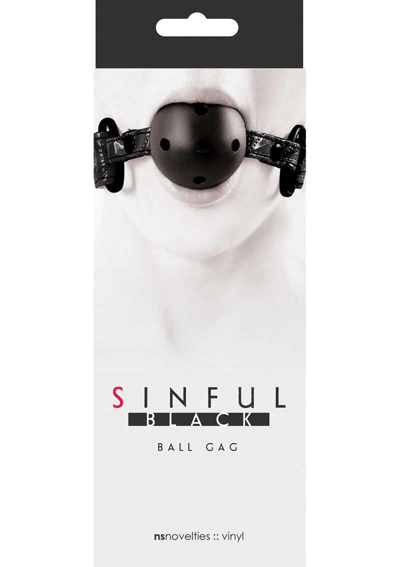 Sinful Black Ball Gag