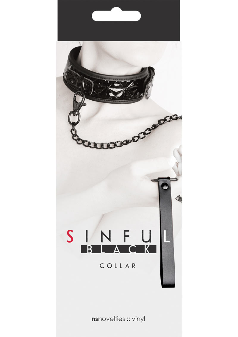 Collar ajustable negro pecaminoso