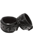 Sinful Vinyl Ankle Cuffs Black