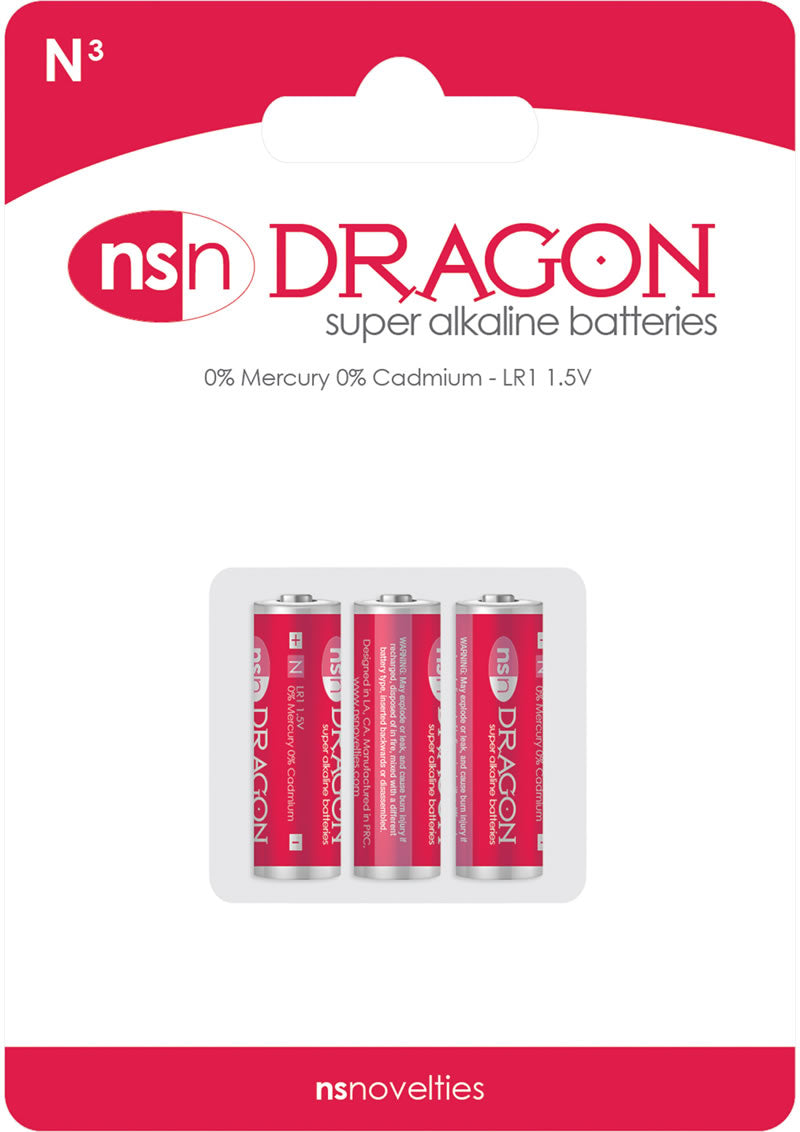 Pilas alcalinas Dragon Super N3/LR1 de 1,5 voltios, 3 unidades por paquete