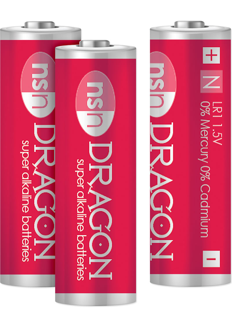 Pilas alcalinas Dragon Super N3/LR1 de 1,5 voltios, 3 unidades por paquete