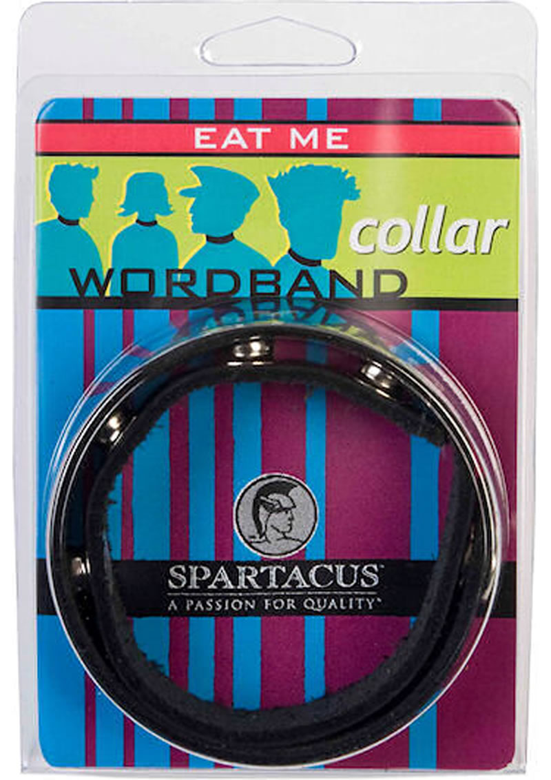 Collar con banda de palabras Eat Me