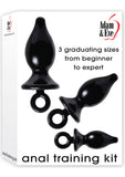 Adam and Eve - Anal Training Kit Waterproof - Black (3 Each Per Kit)