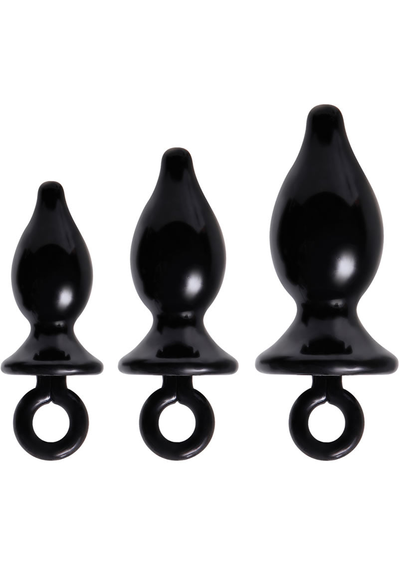 Adam and Eve - Anal Training Kit Waterproof - Black (3 Each Per Kit)