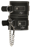 Edge Leather Wrist Restraints Black