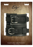 Edge Leather Ankle Restraints Black