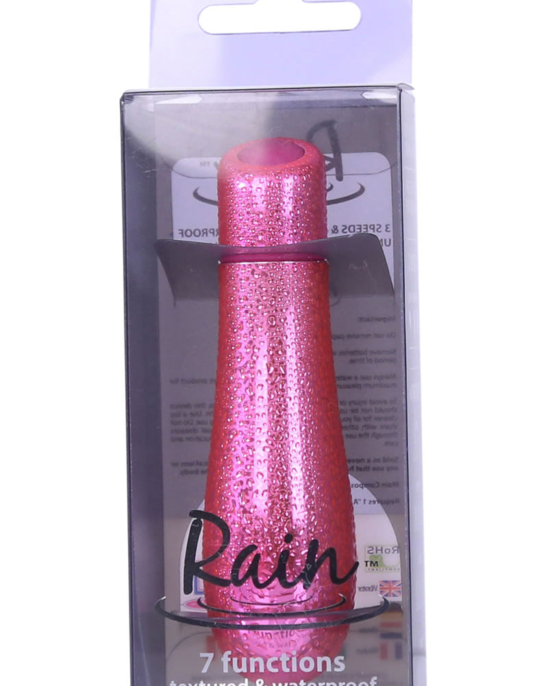 Rain - Bala texturizada impermeable de 7 funciones, color rosa, 3 pulgadas