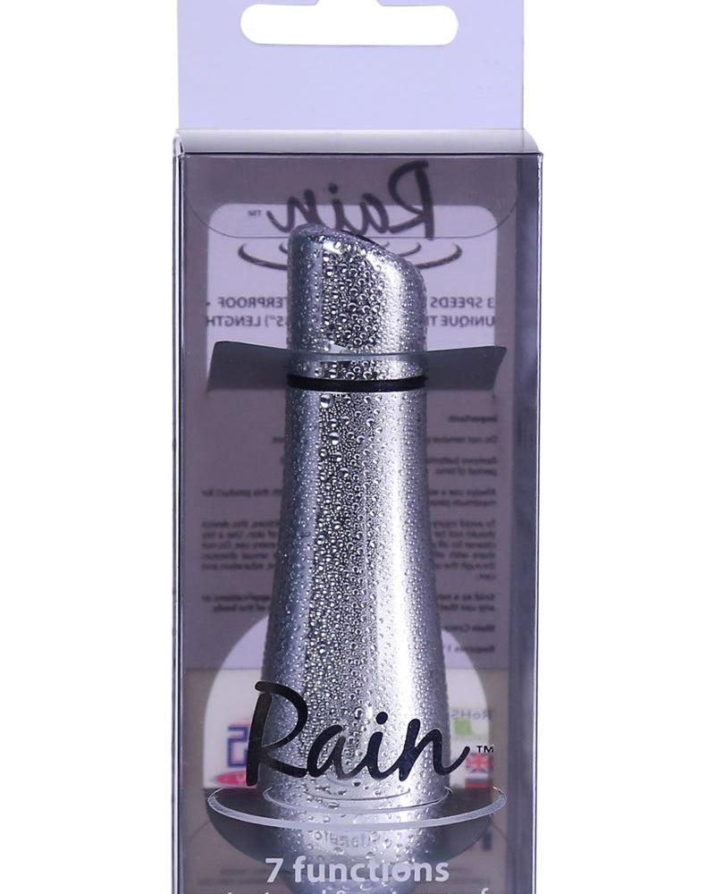 Rain - Bala texturizada impermeable de 7 funciones, color plateado, 3 pulgadas