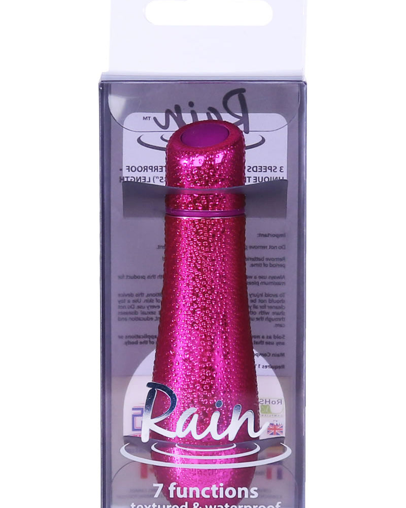 Rain - Bala texturizada de 7 funciones, resistente al agua, color fucsia, 3 pulgadas