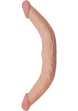 All American Whopper - Curved Double Dong Waterproof - Flesh