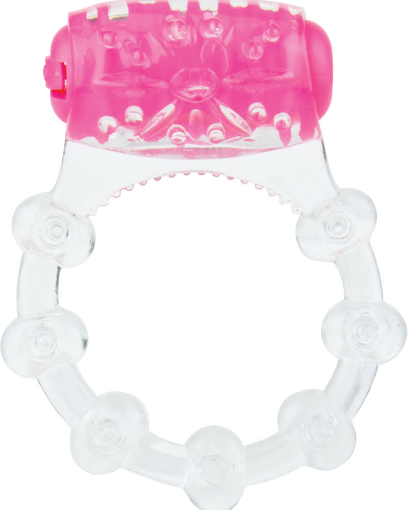 Color Pop Quickie Screaming O Vibrating Ring Silicone Cockring Pink