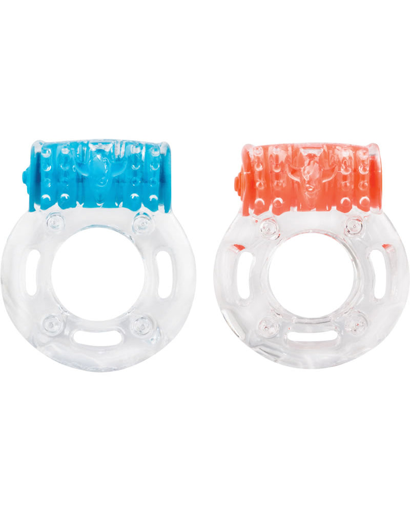 Color Pop Quickie Screaming O Plus Silicone Vibrating Cockring Assorted Colors 12 Each Per Case