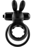 Screaming O Ohare Silicone Vibrating Rabbit Cockring Waterproof Black