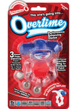 Screaming O Overtime Silicone Vibrating Cockring Waterproof Blue