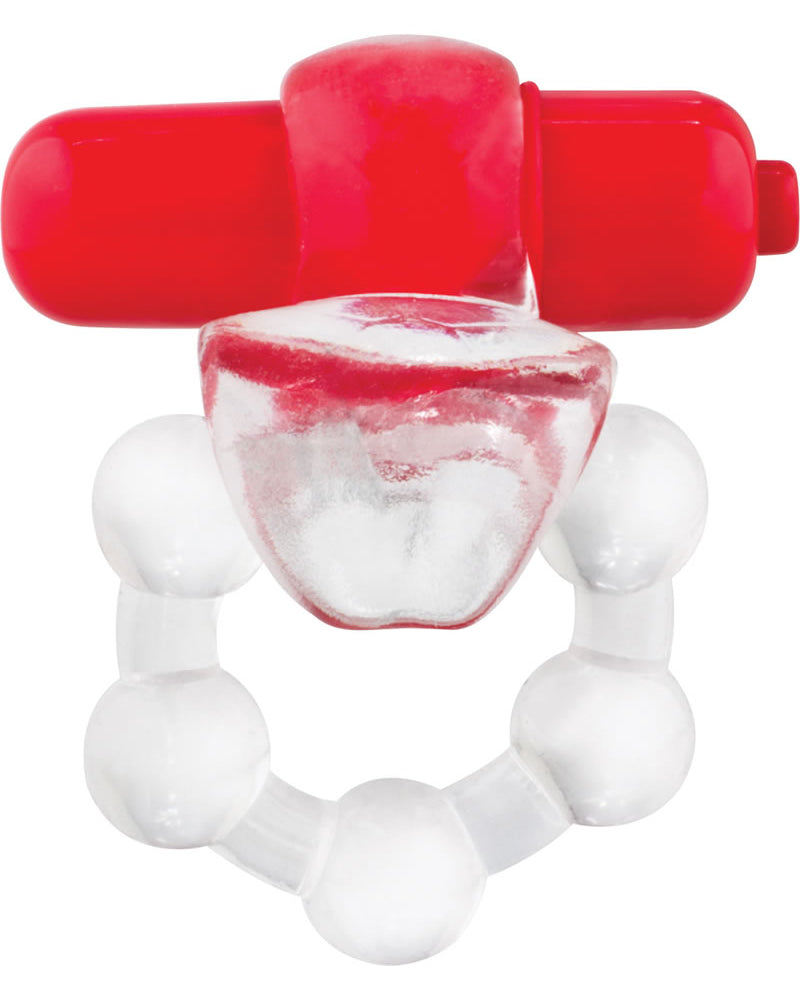 Screaming O Overtime Silicone Vibrating Cockring Waterproof Red