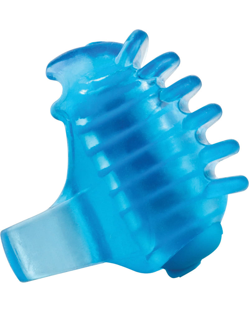 Masajeador de dedos de silicona Screaming O Fing O Tips Azul