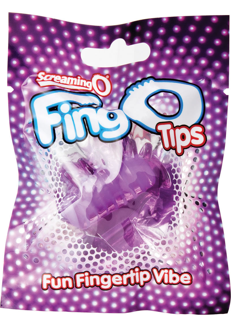 Screaming O Fing O Tips Silicone Finger Massagers Purple