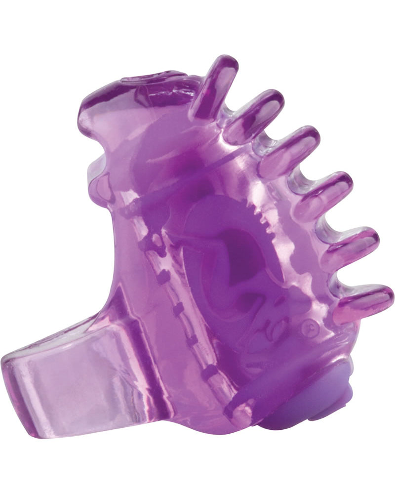 Masajeador de dedos de silicona Screaming O Fing O Tips morado