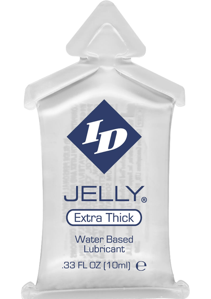 Lubricante a base de agua ID Jelly Lubes, sobres de 10 mililitros, 144 unidades por recipiente