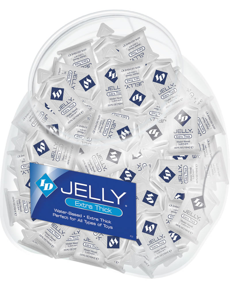 ID Jelly Lubes Waterbased Lubricant 10 Milliliter Pillows 144 Each Per Bowl