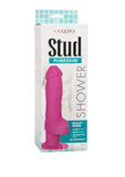 Consolador vibrador de piel pura con forma de bola y forma de bola para ducha, resistente al agua, color rosa, 5 pulgadas