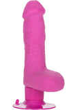 Shower Stud Ballsy Dong Pure Skin Vibrating Dildo Waterproof Pink 5 Inch