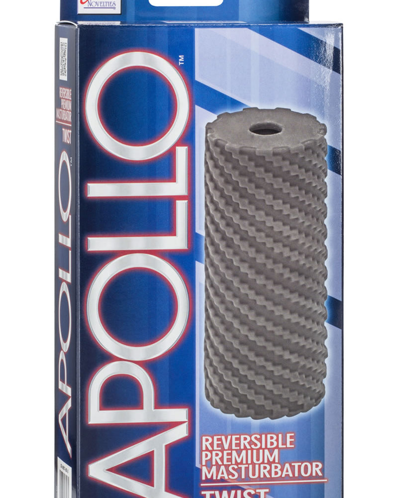 Masturbador Premium Reversible Apollo Twist Stroker Gris