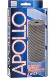 Apollo Reversible Premium Masturbator Twist Stroker Grey