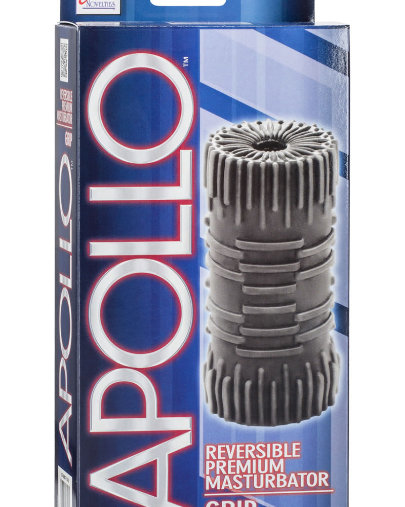 Masturbador reversible premium Apollo Grip Stroker gris