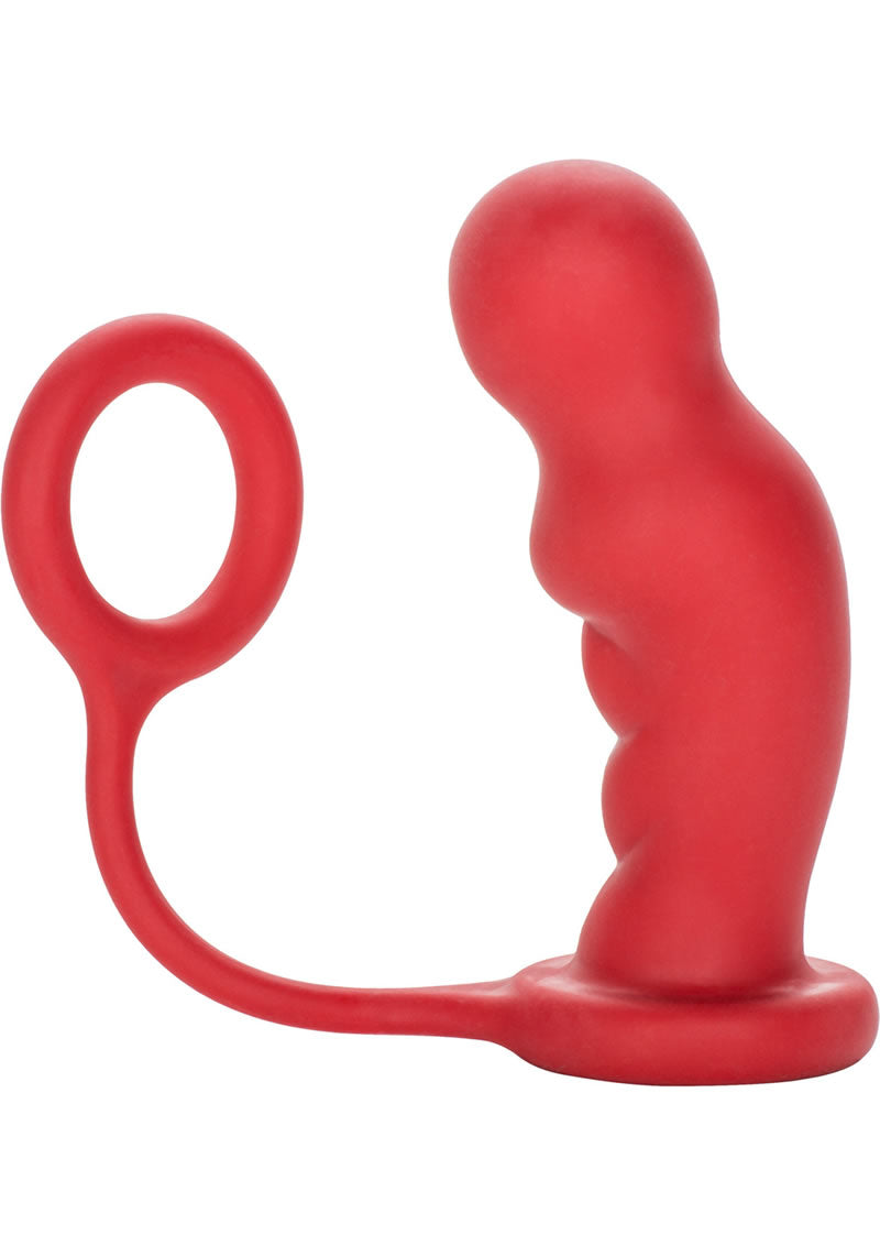 Sonda y anillo de silicona Colt Commander de 4,75 pulgadas en color rojo