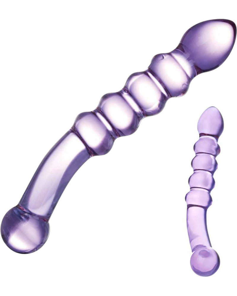 Consolador acanalado Glas Purple Rain