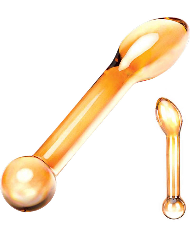 Control deslizante anal con gotero de miel de vidrio