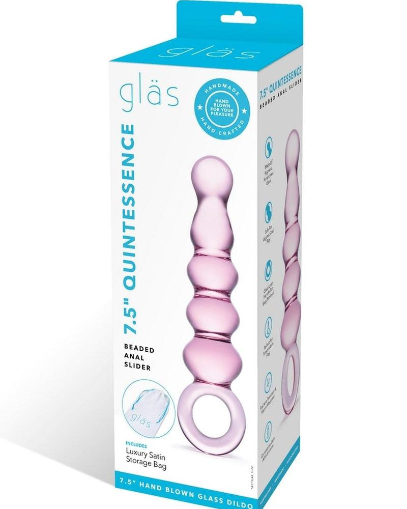 Deslizador anal con cuentas Glas Quentessence