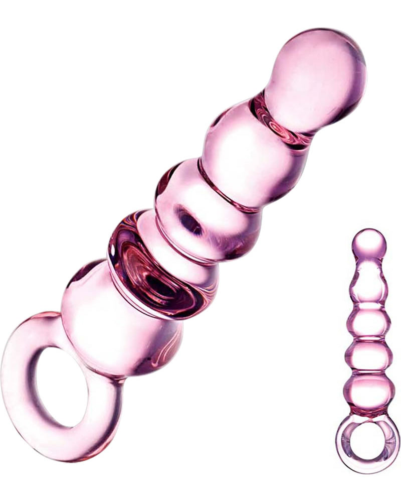 Deslizador anal con cuentas Glas Quentessence