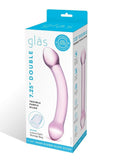 Glas Double Trouble Purple Dildo