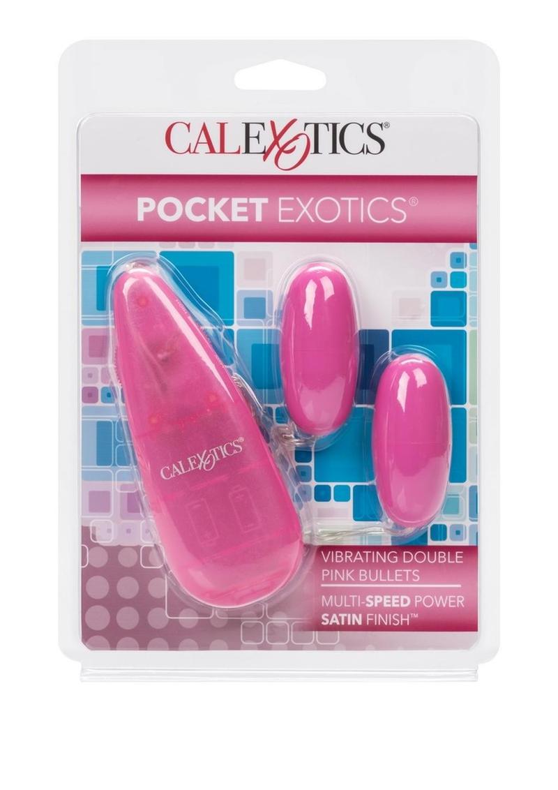 Pocket Exotics Vibrating Double Bullets Pink Passion