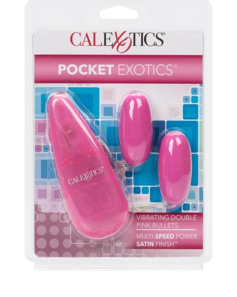Balas vibradoras dobles Pocket Exotics Pink Passion