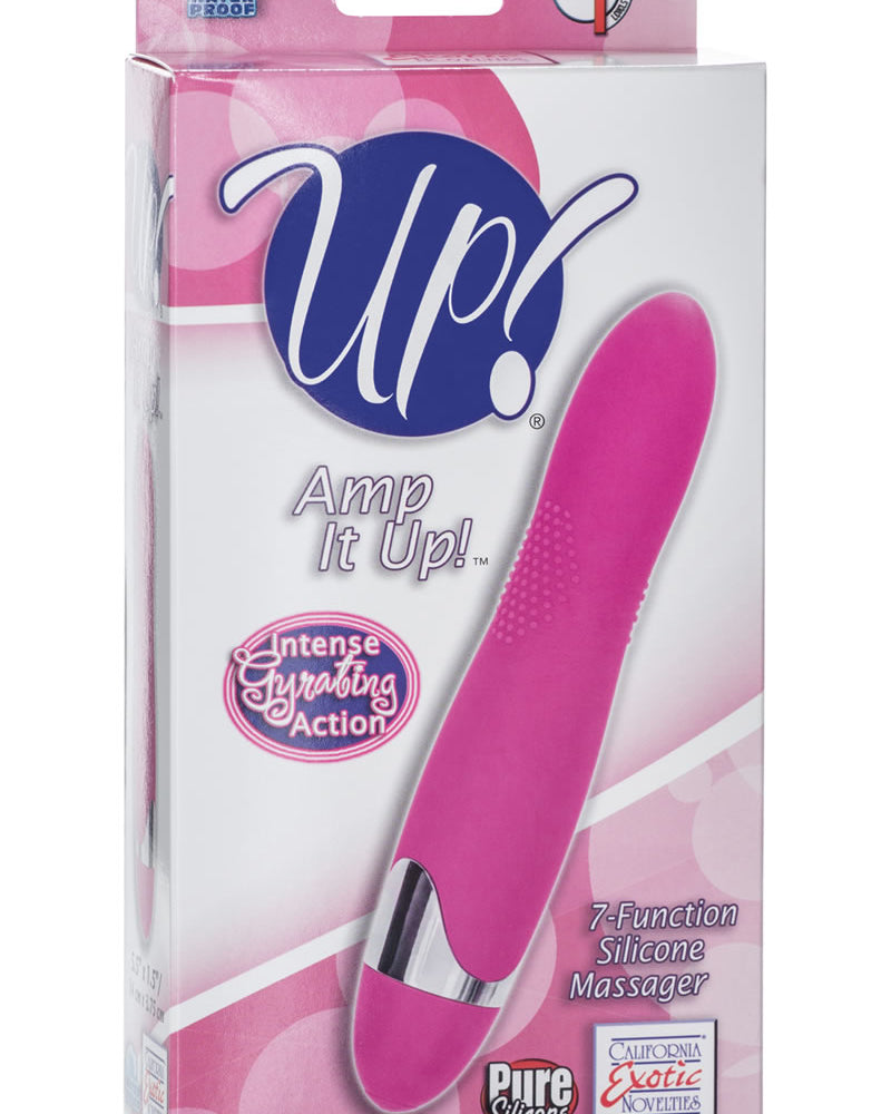 Vibrador de silicona Up Amp It Up rosa de 5,5 pulgadas