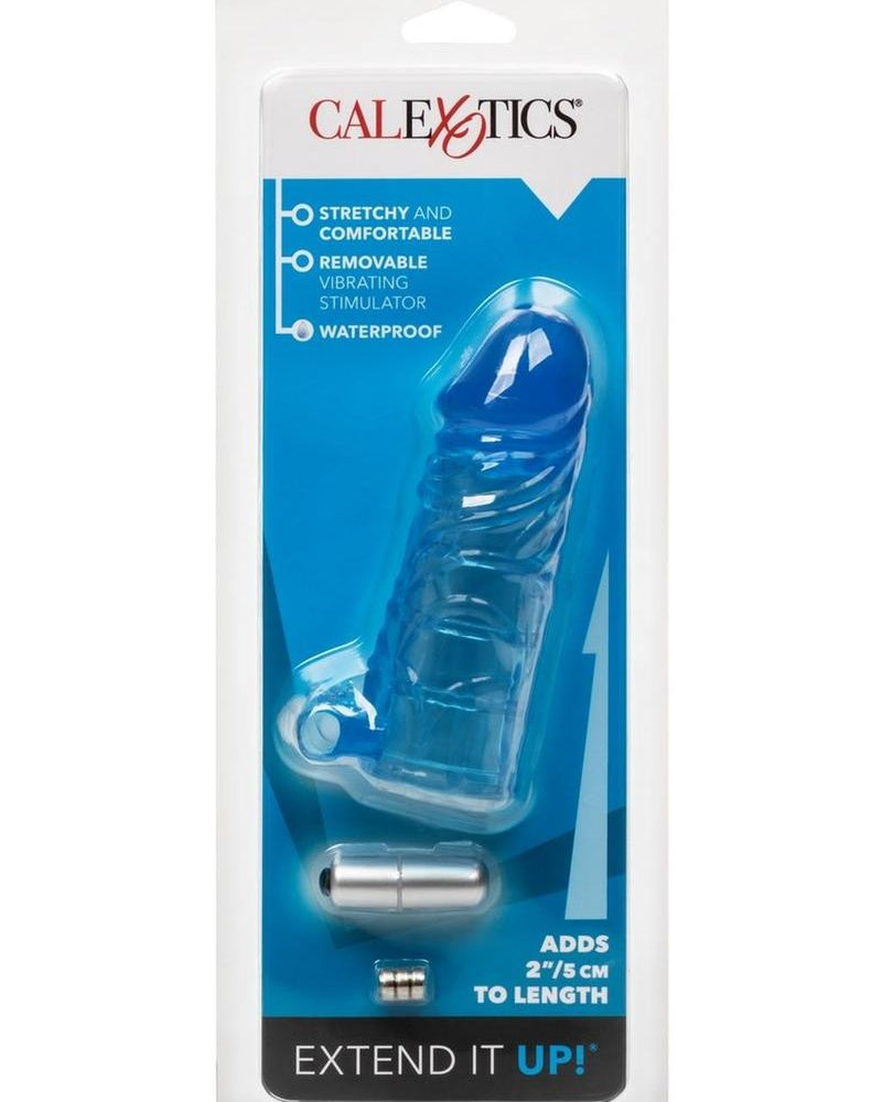 Funda de extensión vibratoria Up Extend it Up de 5 pulgadas de color azul