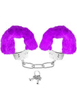 Neon Furry Cuffs Purple