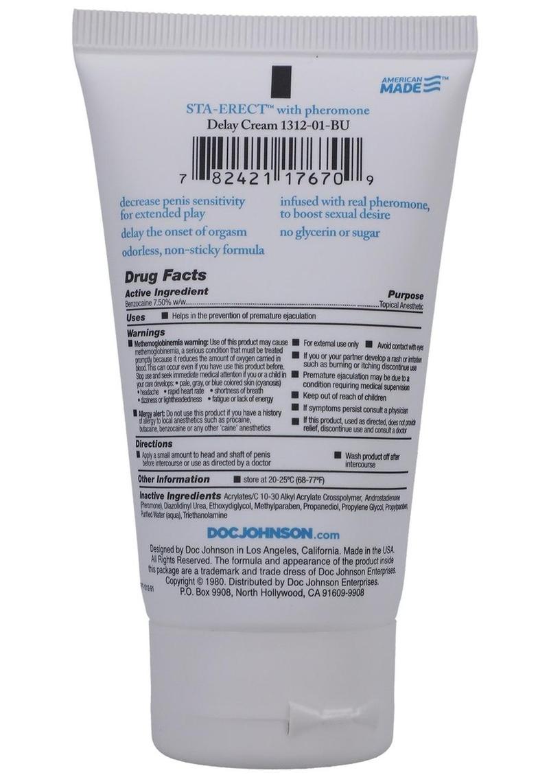 Sta Erect Delay Cream For Men 2 Ounce - Bulk
