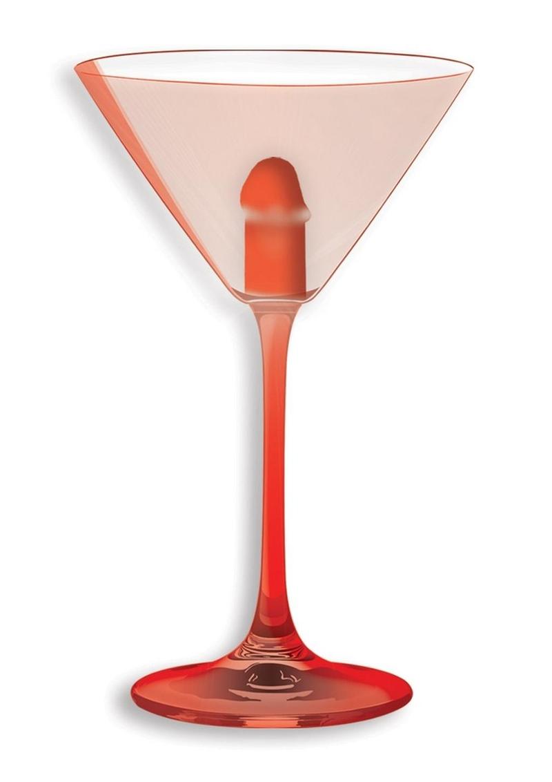 Vaso Weenie de Martini iluminado, rojo