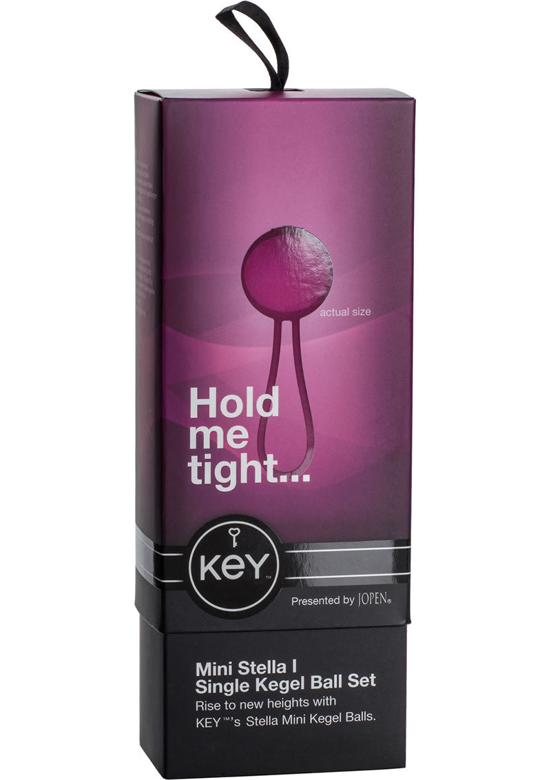 Key Mini Stella I Silicone Single Weighted Kegel Ball Set Pink