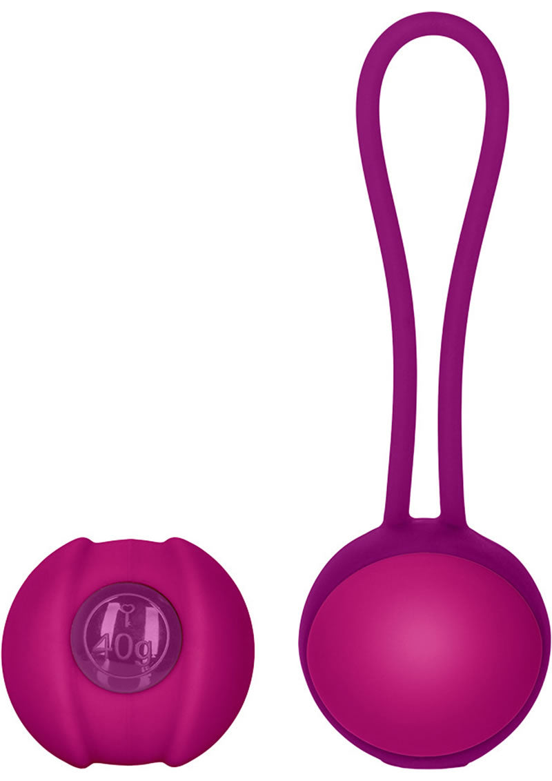 Juego de bolas de Kegel con peso individual de silicona Key Mini Stella I, color rosa