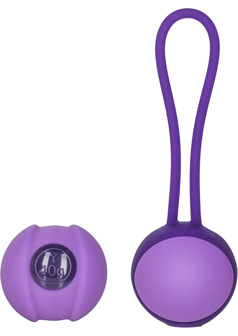 Juego de bolas de Kegel con peso individual de silicona Key Mini Stella I, color lavanda