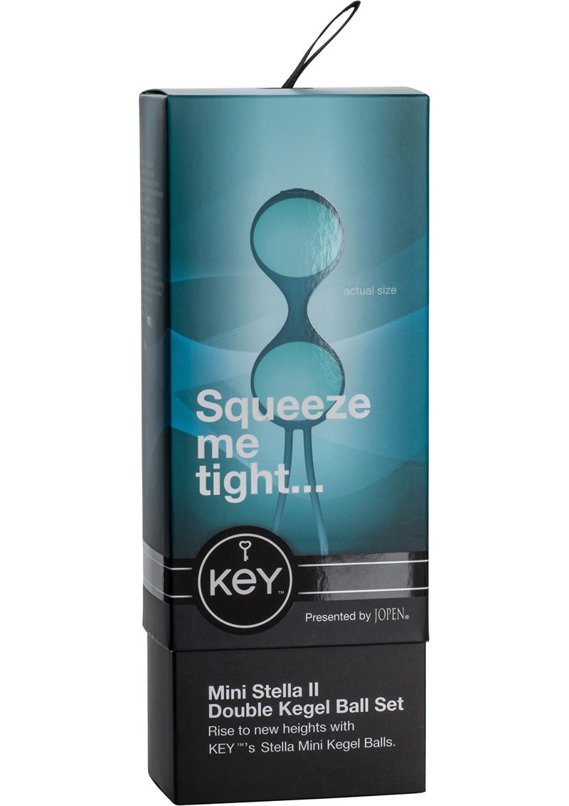 Key Mini Stella II Silicone Double Kegel Ball Set Blue