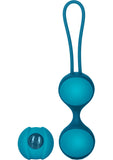 Juego de bolas dobles de Kegel de silicona Key Mini Stella II azul