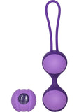 Juego de bolas dobles de Kegel de silicona Key Mini Stella II en color morado