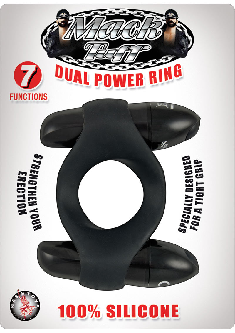 Anillo de silicona Mack Tuff Dual Power Ultra resistente al agua, color negro